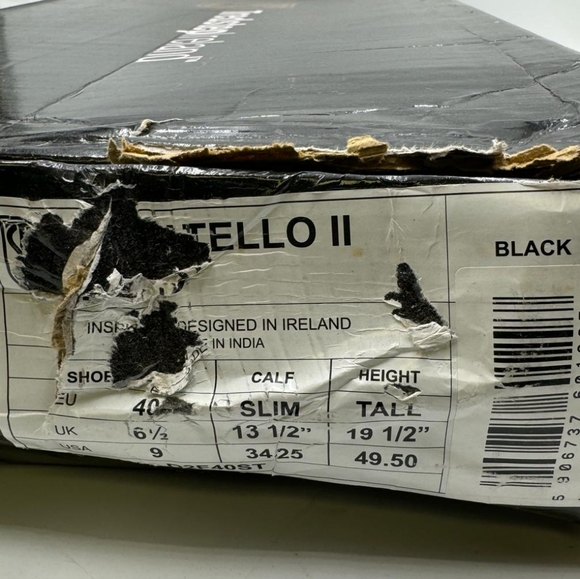 Donatello SQ II Field Tall Boots Black, size 9/NWB - Picture 5 of 8